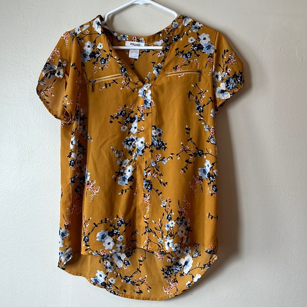 Mustard Floral Shirt